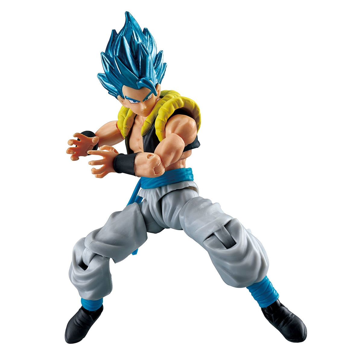 Bandai Namco Dragon Ball Evolve Gogeta blue pose figure for dynamic display and play