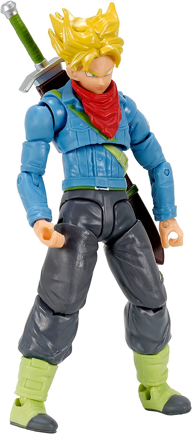 Bandai Namco Dragon Ball Evolve Trunks poseable figure for action dioramas.