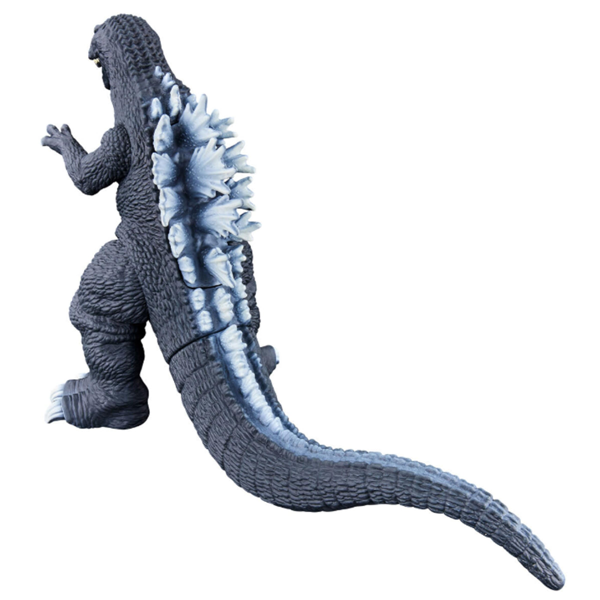 Bandai Namco GMK Godzilla 2001 dorsal plates closeup highlighting jagged fins for dramatic photography.