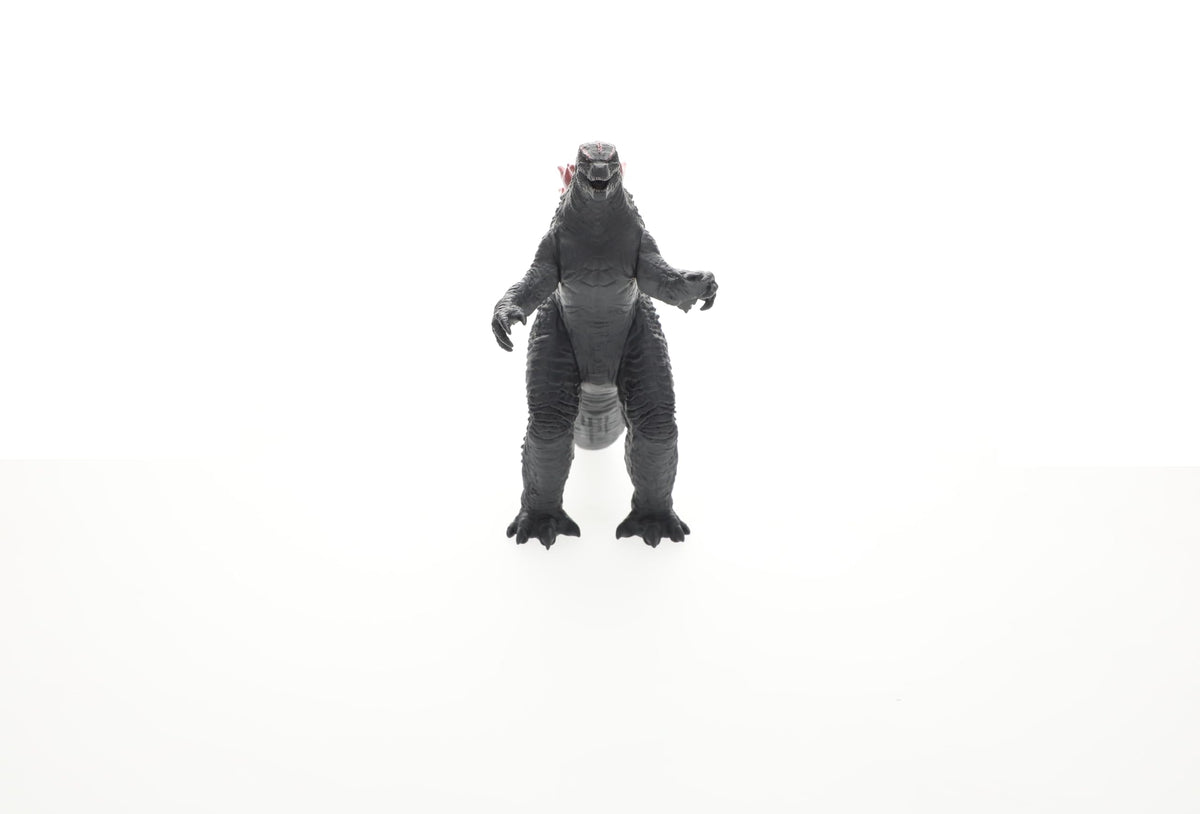Bandai Namco Godzilla x Kong figure side view emphasizes articulated joints for posing.