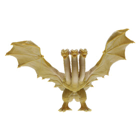 Bandai Namco King Ghidorah 2019 figure shows a front view, durable vinyl for collectors' display.