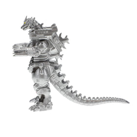 Bandai Namco Mechagodzilla back view highlights armored plating and silhouette.