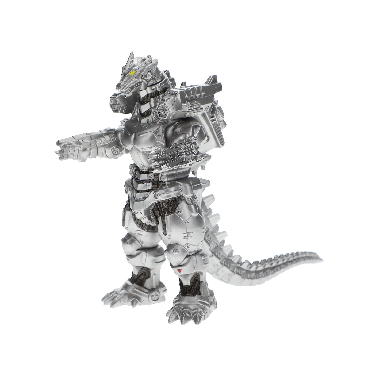 Bandai Namco Mechagodzilla side view shows articulated joints for poseable display.