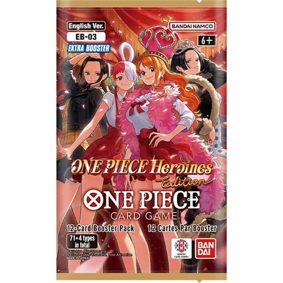 Bandai One Piece Card Game EB-03 booster pack opens new heroines and expands your deck options.