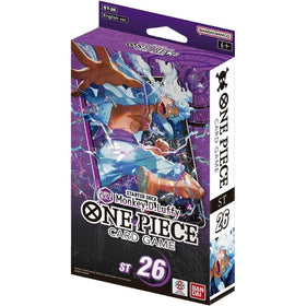 Bandai One Piece Card Game starter deck ST-26 featuring Monkey D. Luffy for quick, beginner-friendly battles.