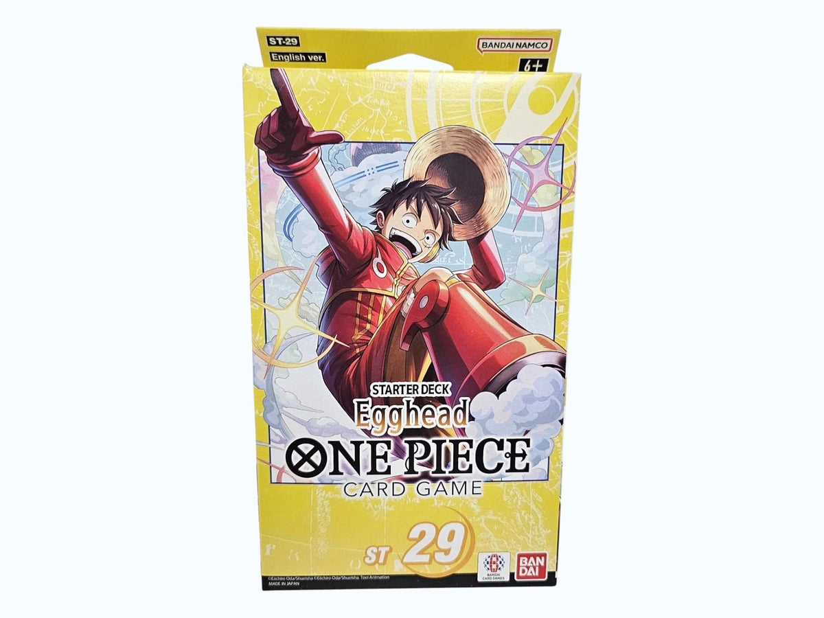Bandai One Piece Egghead Luffy leader card—offers flexible lead option.