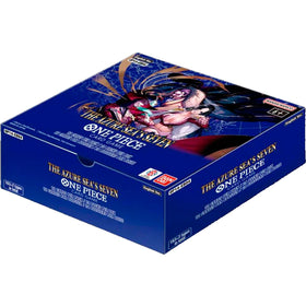 Bandai One Piece TCG Azure Sea's Seven booster packs reveal 12 cards per pack for strategic openings.