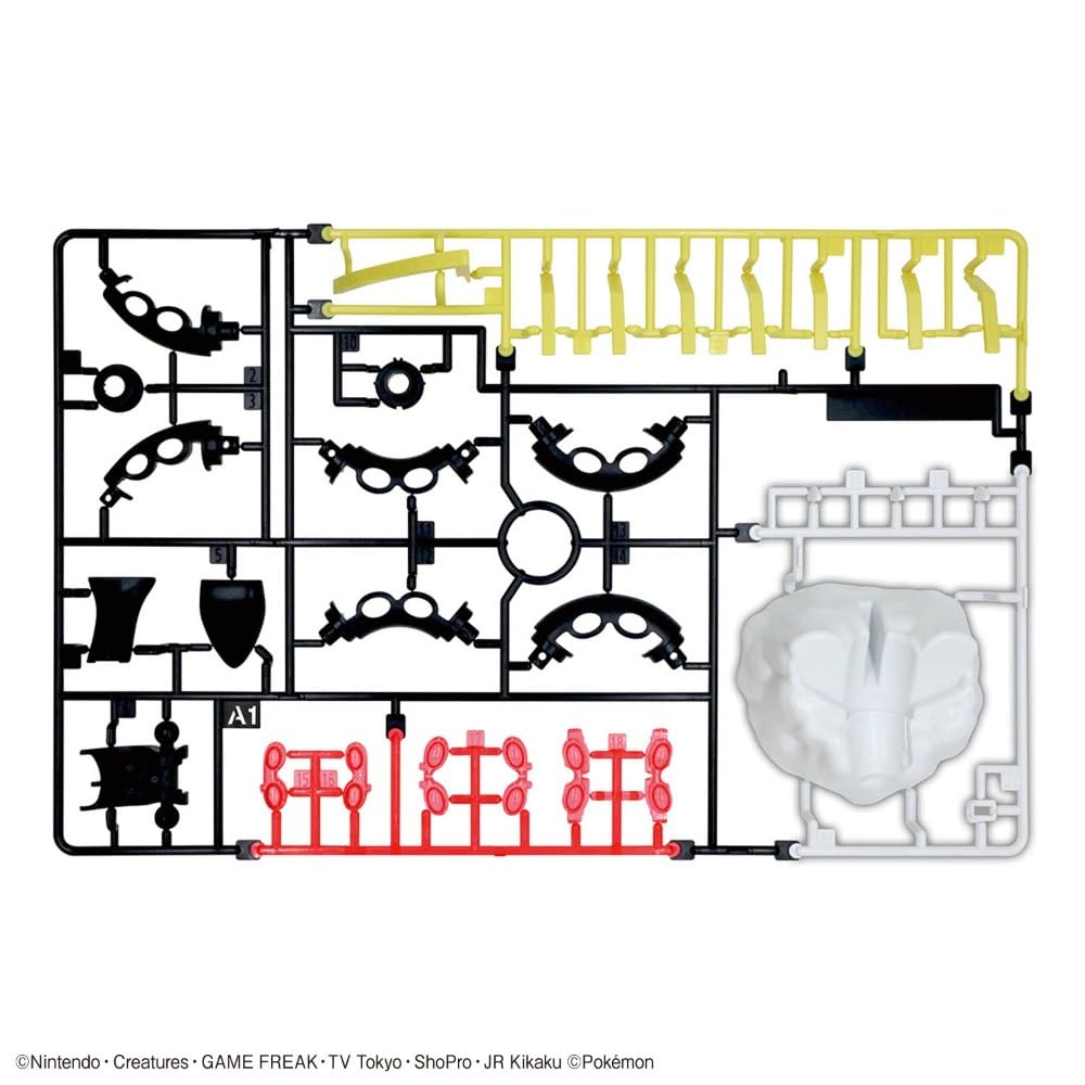 Bandai Pokémon Mega Rayquaza model kit, sturdy parts ensure reliable fit.
