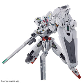 Bandai Spirits Gundam Calibarn chest shell iridescent glow for display.