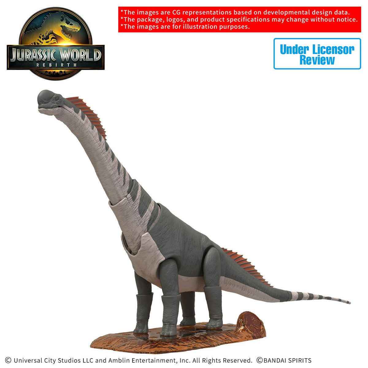 Bandai Spirits Plannosaurus dinosaur build adds outer skin for lifelike pose