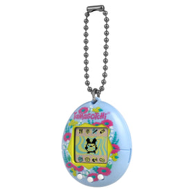 Bandai Tamagotchi Original Garden Poppies buttons closeup highlights tactile control on the device.