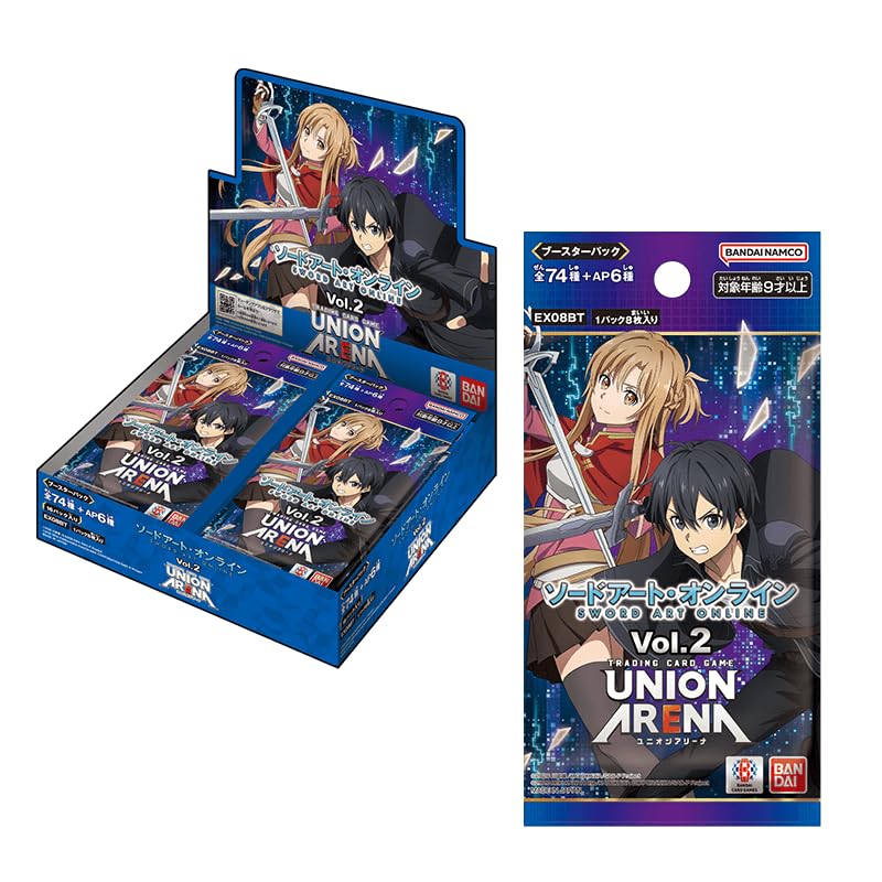 Bandai Union Arena CCG Sword Art Online Vol-02 booster box for quick deck-building and collection.