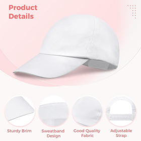 Bangcool base cap white close-up material highlights soft polyester