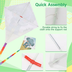 B bangcool blank kite ready for painting, inspiring kids creativity outdoors