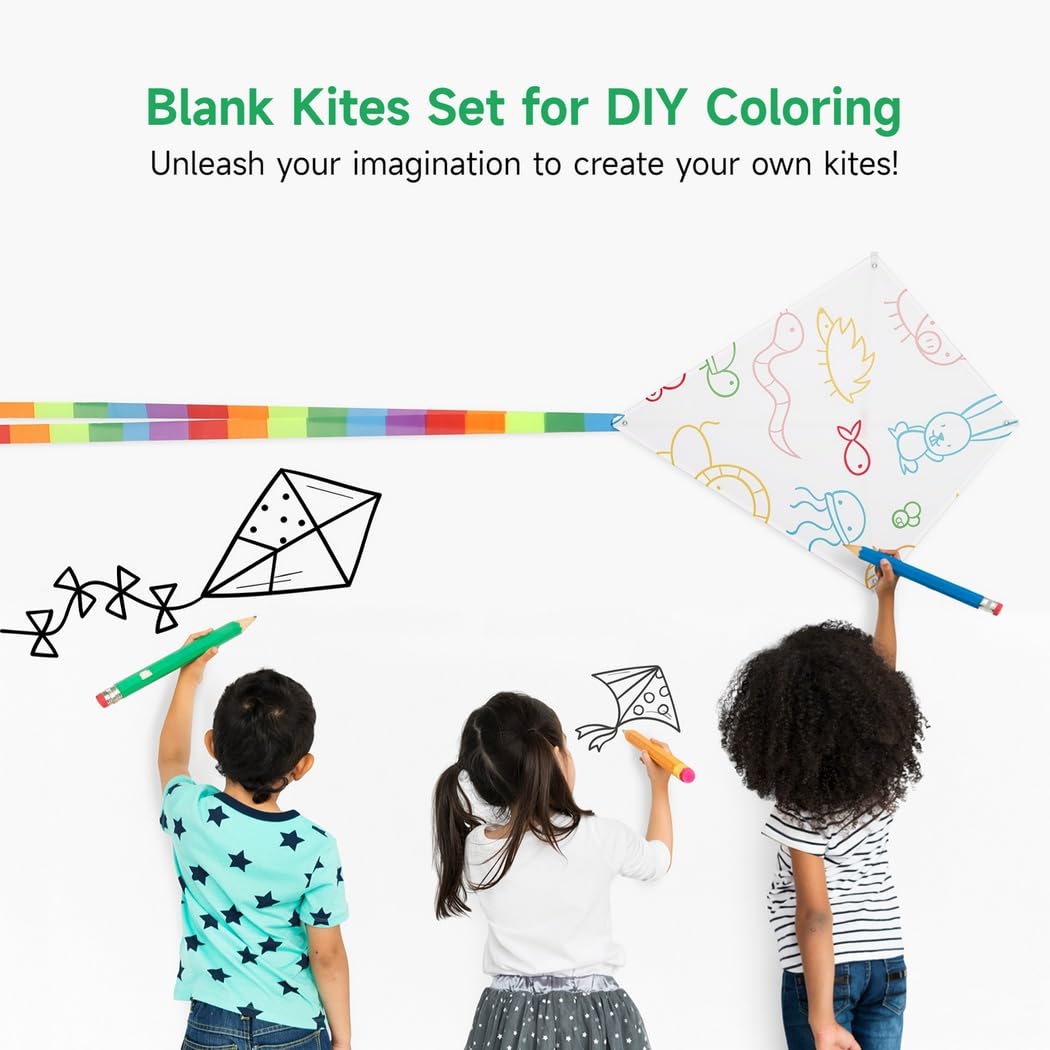 B bangcool blank kite pack back view, easy to store and transport