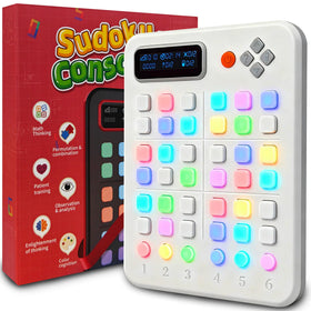 Bangqitimes Sudoku Console front view shows color-guided puzzles for screen-free travel