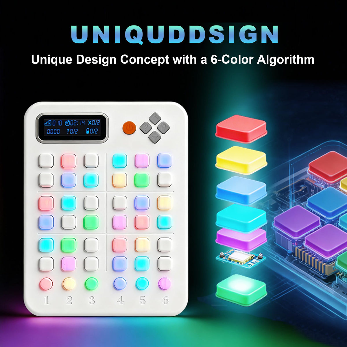 Bangqitimes Sudoku Console side buttons enable quick input during car rides
