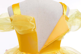 BanKids Princess Belle dress display with inner cotton lining.