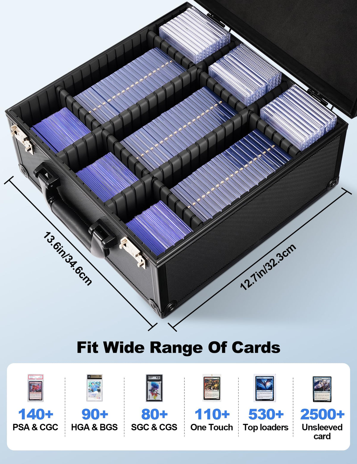 banloga aluminum alloy frame strengthens the case for long-term card storage.