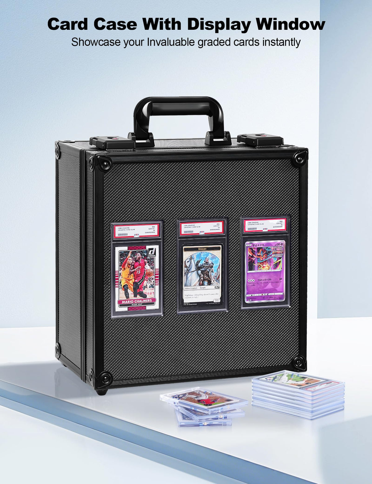 banloga EVA foam slots provide cushioned, secure card placement during transport.