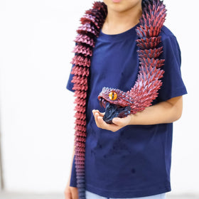 BANPIWOLG 3D-printed snake decor showcasing high precision and glossy finish.