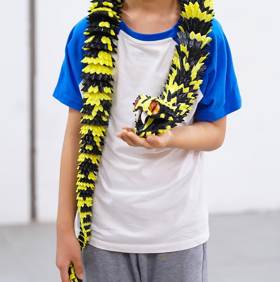 BANPIWOLG 47.5-inch snake model full-length enhances room decor with dramatic presence.