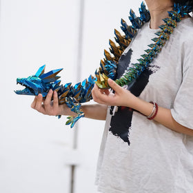 BANPIWOLG detailed dragon figure, showcases lifelike details on display.