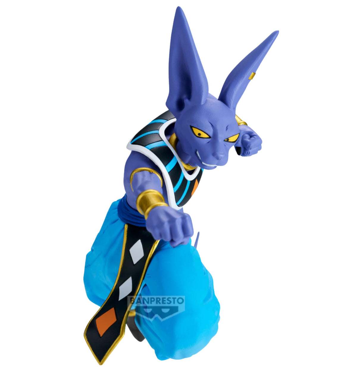 Banpresto Beerus vs Goku figure in full display pose for shelf decor