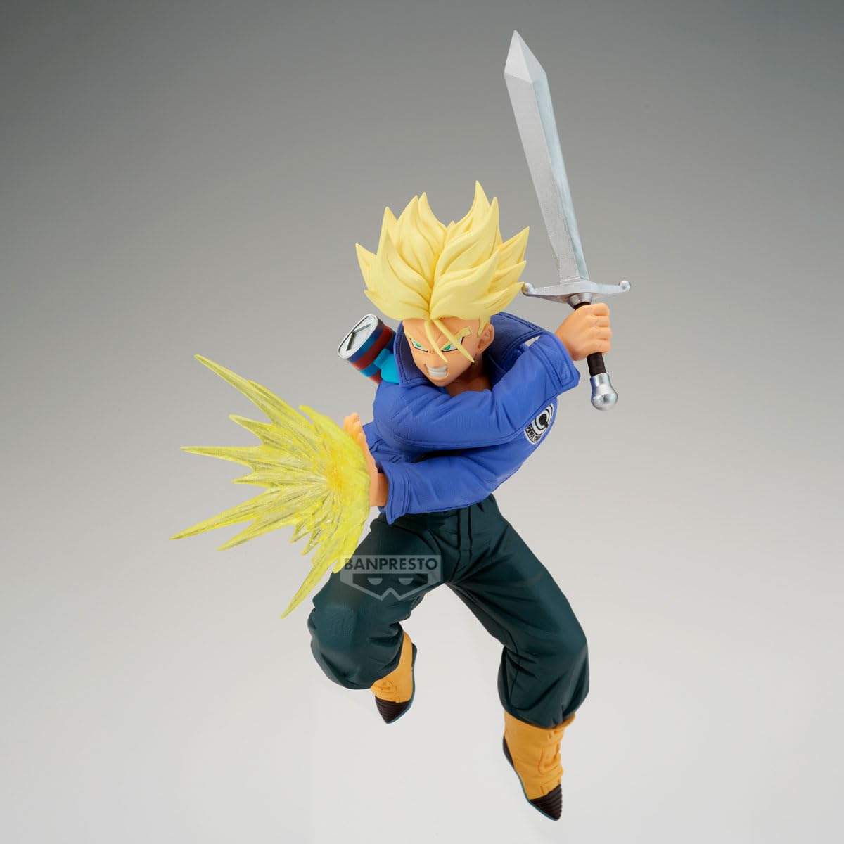 Banpresto Dragon Ball Z Trunks GXMateria figure close-up reveals sculpted details