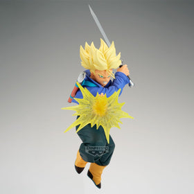 Banpresto Dragon Ball Z Trunks GXMateria figure side angle highlighting pose for dioramas