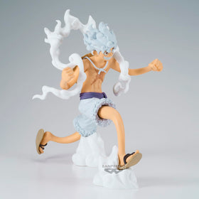 Banpresto Luffy figure paired with other Banpresto figures for a cohesive display.