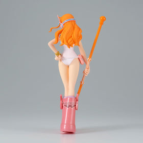 Banpresto Nami officially licensed box confirms authentic collectible.