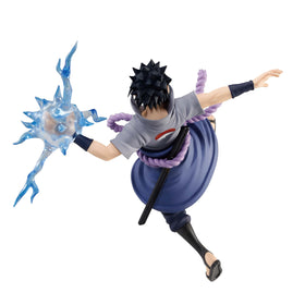 Detailed sculpt of Sasuke with sharp lines and precise paintwork.