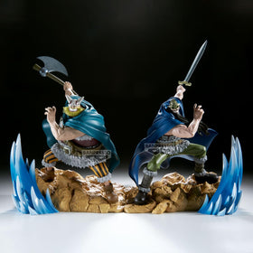 Color and texture close-up of Banpresto Dorry figure.