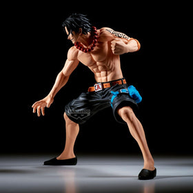 Banpresto Portgas D. Ace Grandista box shows licensing label for official quality.