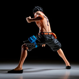 Banpresto Portgas D. Ace Grandista figure on display for fans' collection.