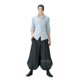 Banpresto Suguru Geto King of Artist figure front view for striking shelf display.