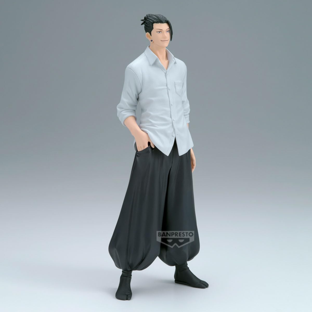 Banpresto Suguru Geto King of Artist pose detail captures dynamic energy.