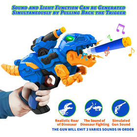 Banvih LED dino-sounds provide immersive feedback during backyard battles.