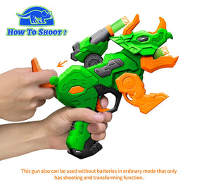 Banvih nerf-compatible dino guns enable seamless cross-brand pretend battles.