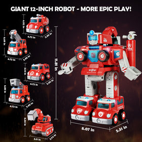 Baobrava fire-truck chassis and parts support hands-on construction play