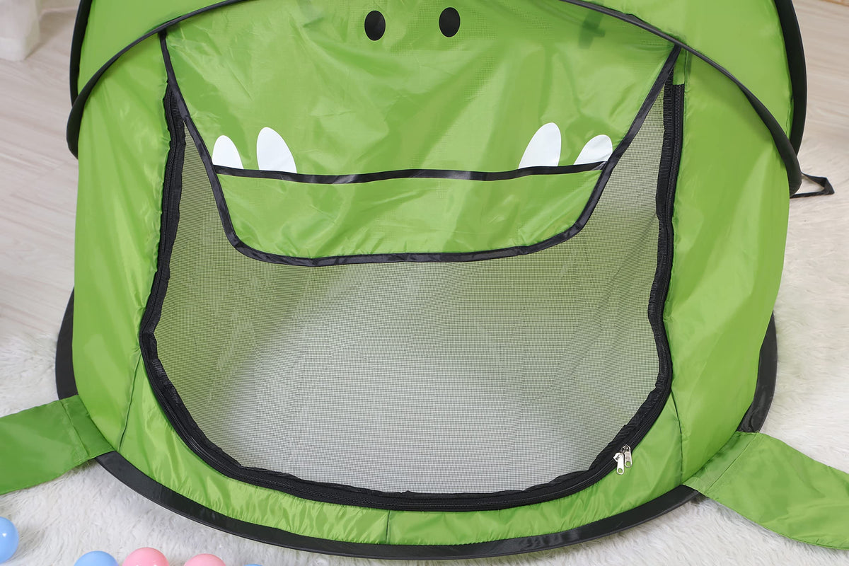 BAODIAN Kids Play Tent with outdoor sunshade for shade on sunny days.