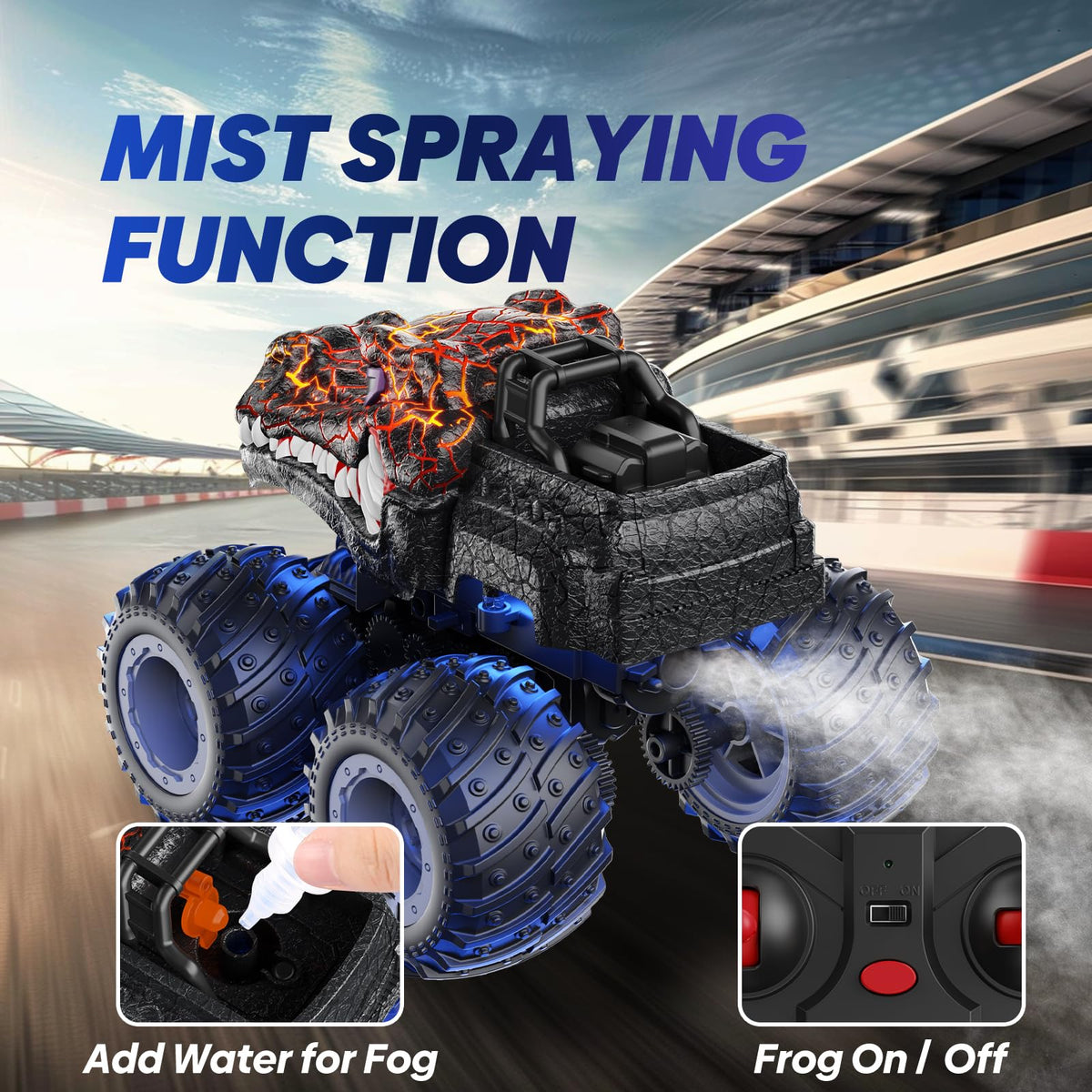 BAODLON all-terrain rubber tires and durable ABS body handle varied surfaces.