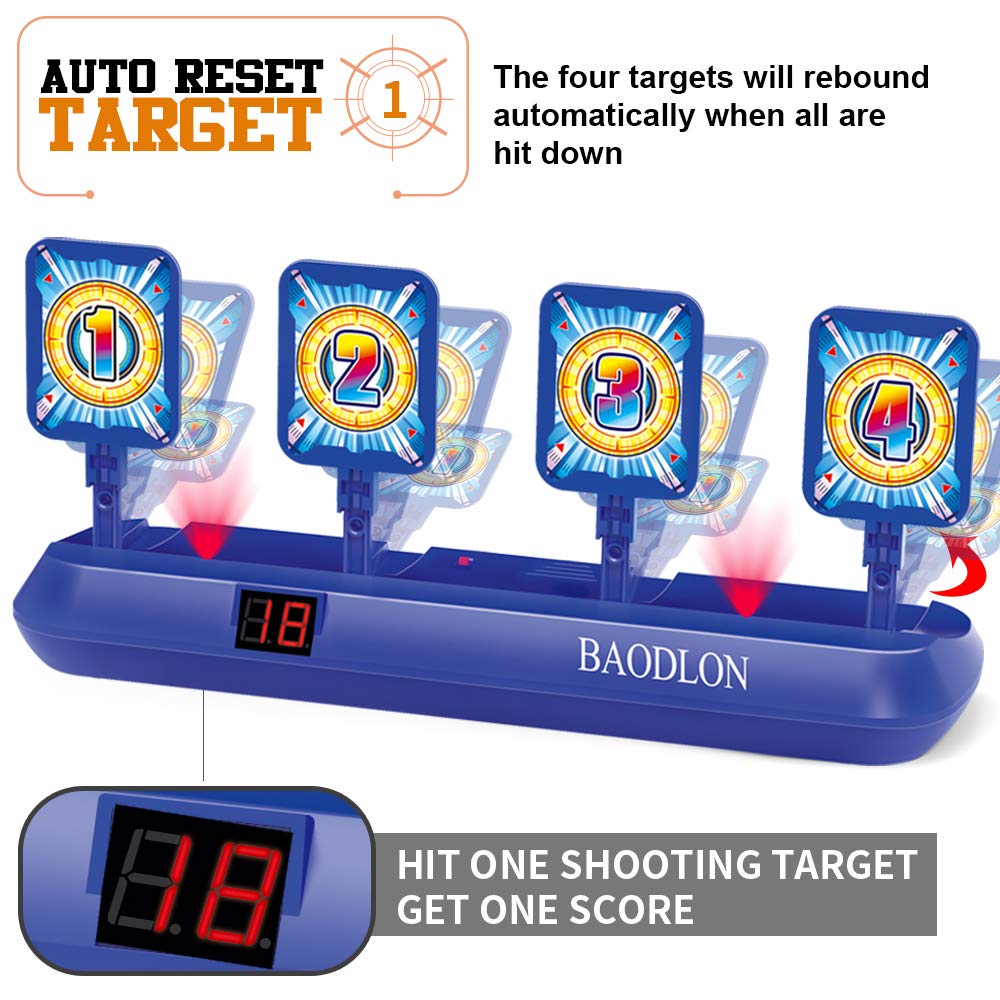 BAODLON foam darts and clips ensure safe, reusable ammo for indoor sessions.