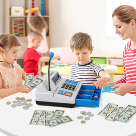 BAODLON cash register built-in calculator aids basic arithmetic exploration.