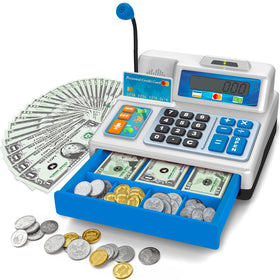BAODLON cash register microphone enables interactive pretend play and imaginative shopping.