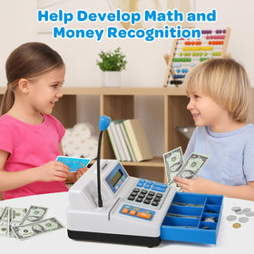 BAODLON cash register plastic coins help counting and exchange play.