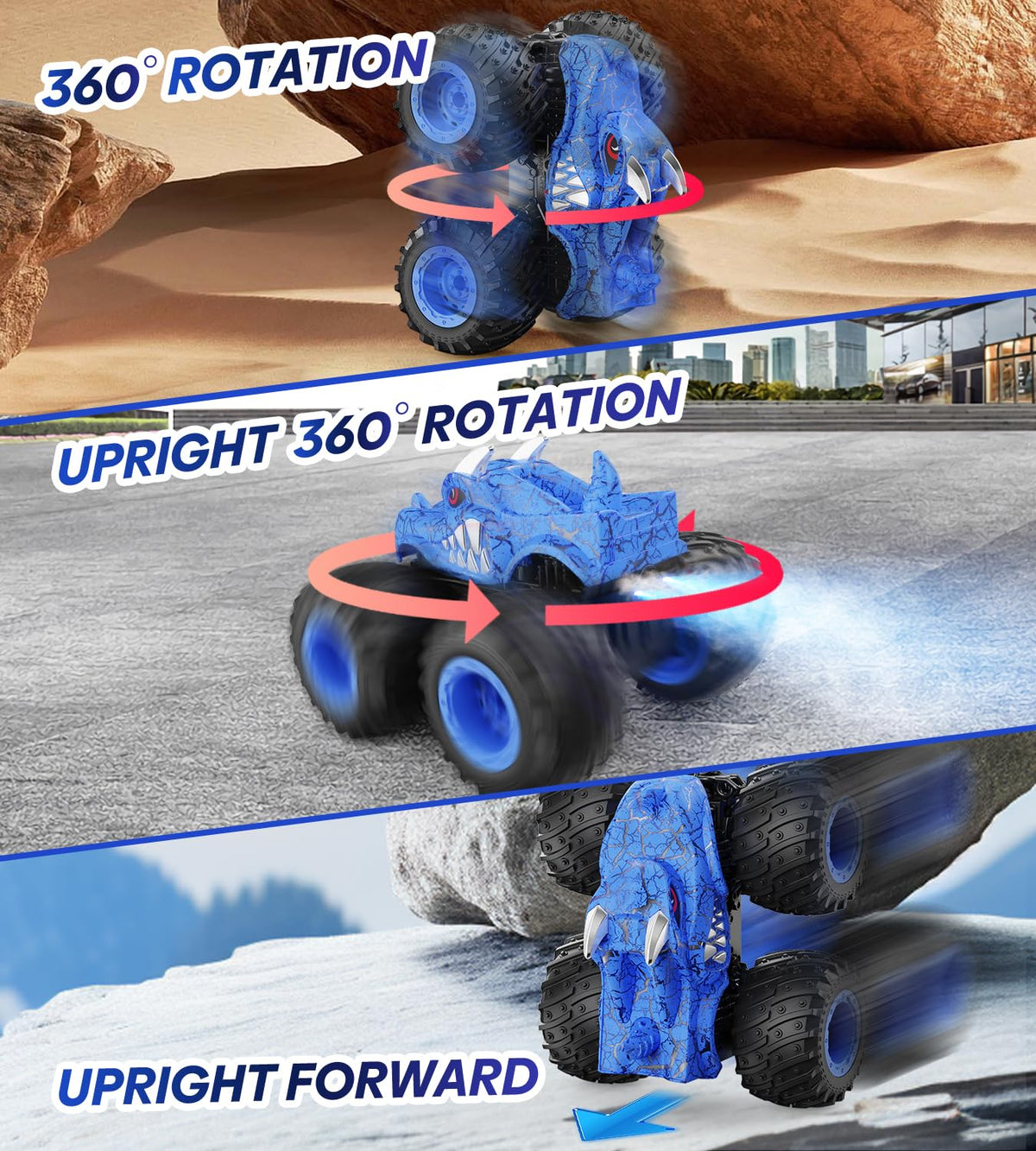 BAODLON durable ABS construction withstands playful crashes during races.