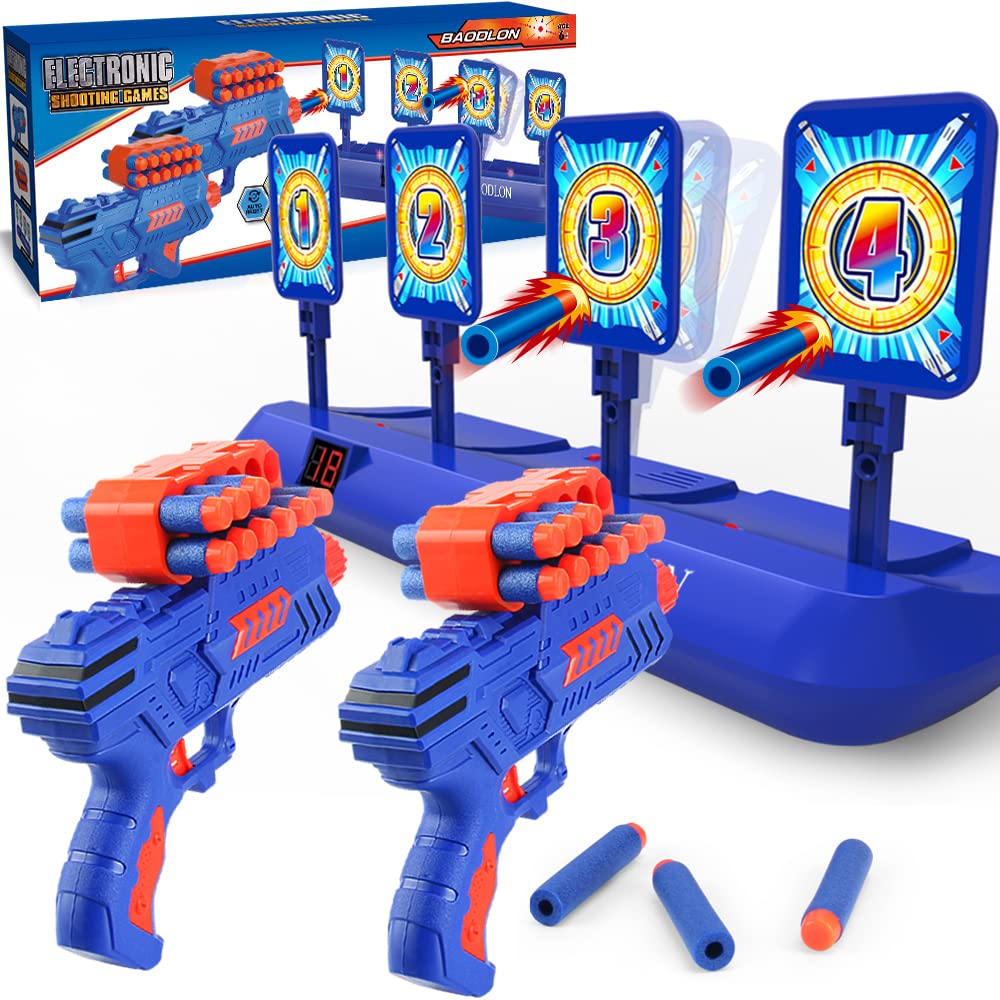 BAODLON digital shooting targets with four targets for competitive family play.