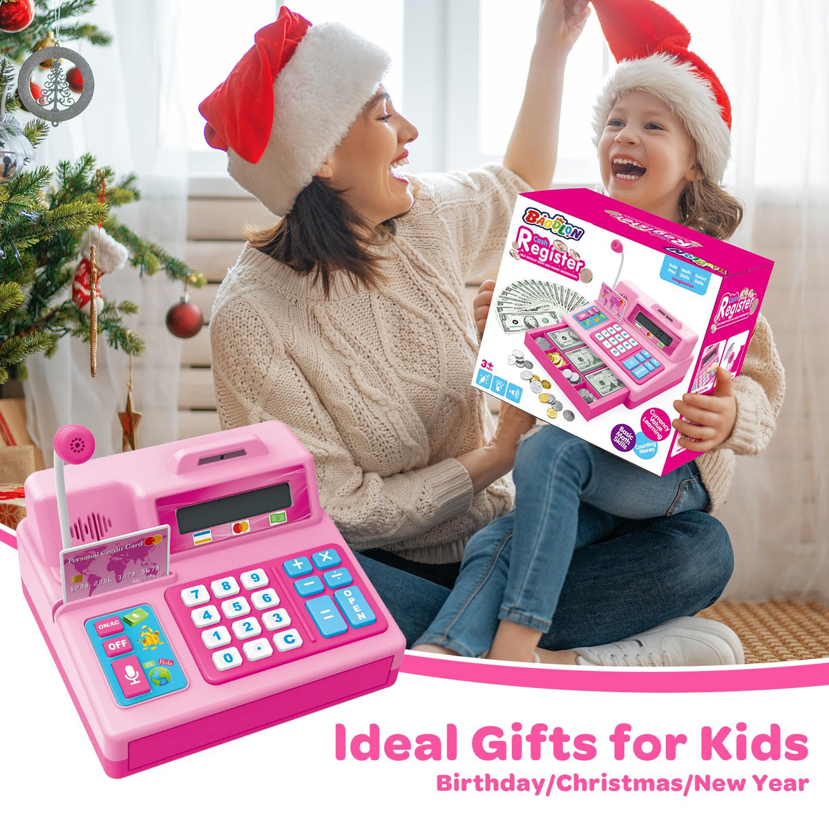 BAODLON pink grocery store playset sparks imaginative shopping pretend play